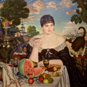 Image of a woman eating