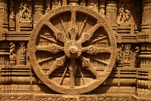 Image of Wheel of Dharma from Konark